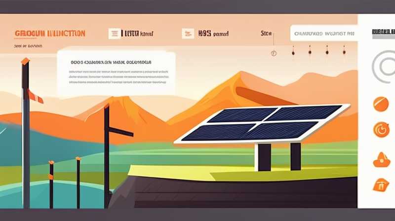 How to install ground wire on solar pole