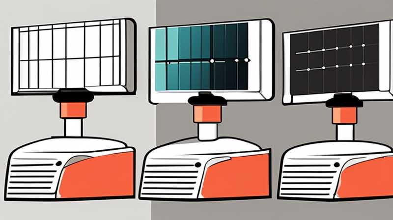 How to disassemble the solar panel of the corner lamp