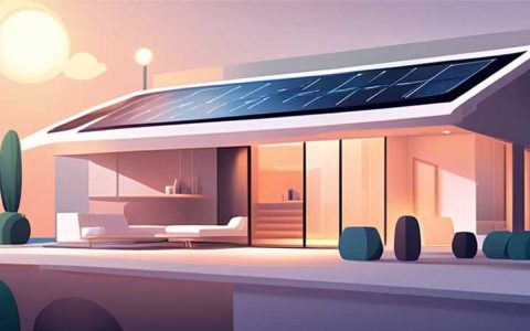 How many watts does a solar light use for a home?