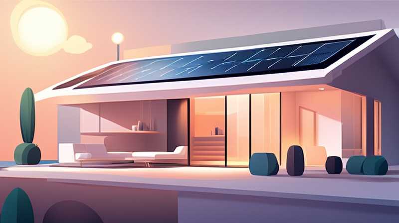 How many watts does a solar light use for a home?