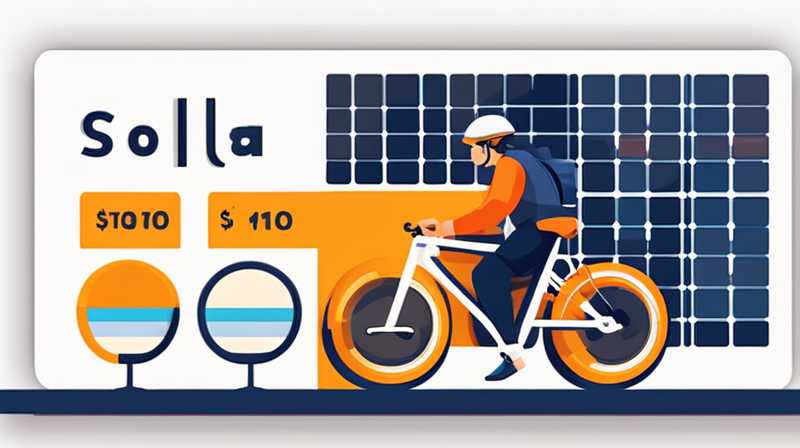 How much does it cost to install solar panels on a bicycle