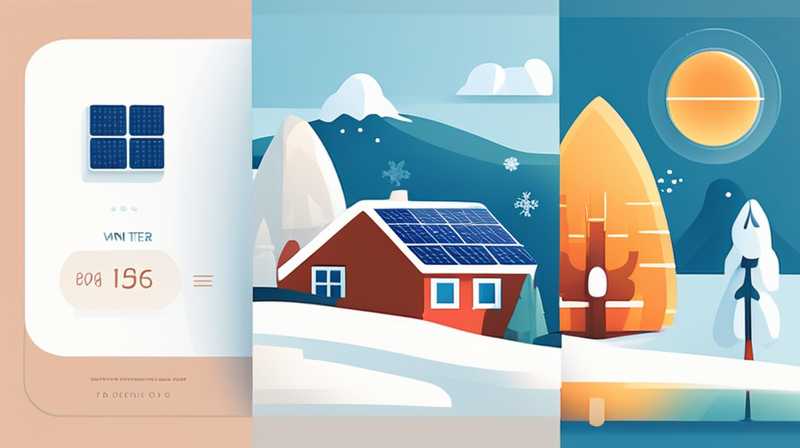 How to use solar energy in winter when the temperature drops below zero