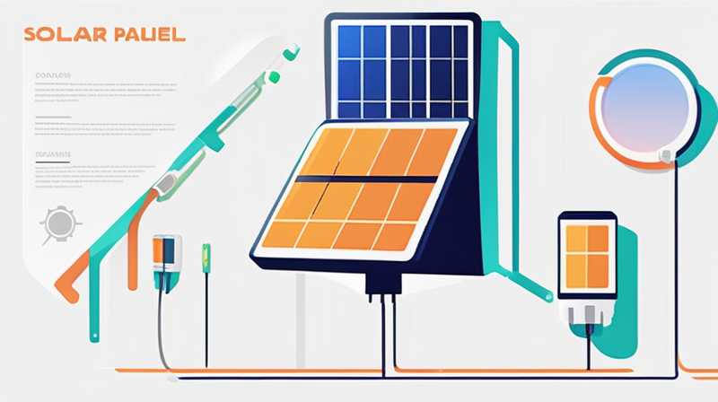 How to charge a small solar panel