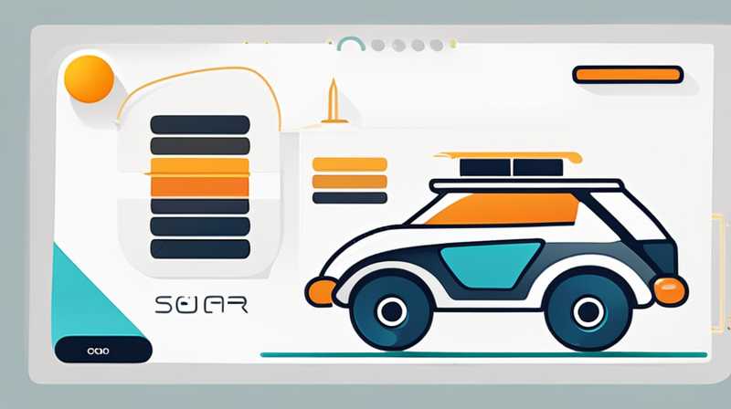 How to connect solar energy to the car