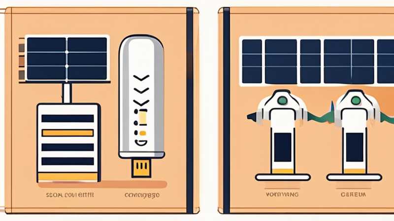 How to connect solar lights to power generation terminals