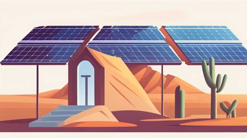 How to clean solar panels in the desert