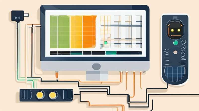 Where to check the power of solar controller