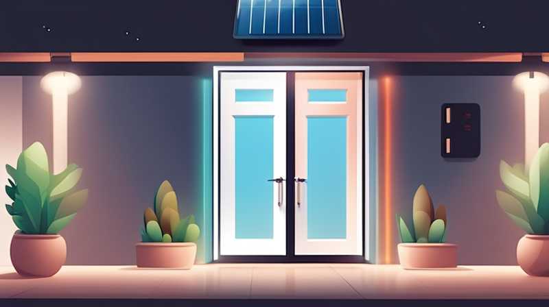 How to install solar lights at the corridor entrance