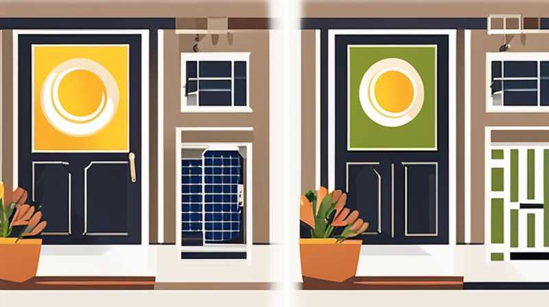 How to install solar lights at the front door