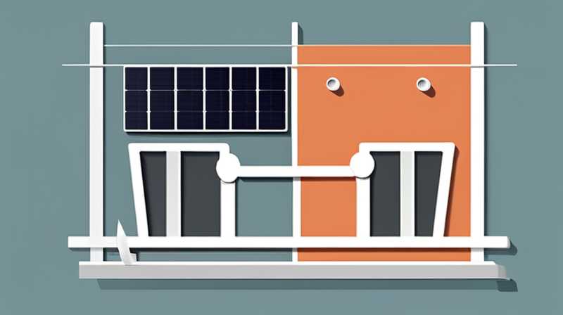 How to drill holes for solar barrels on the balcony