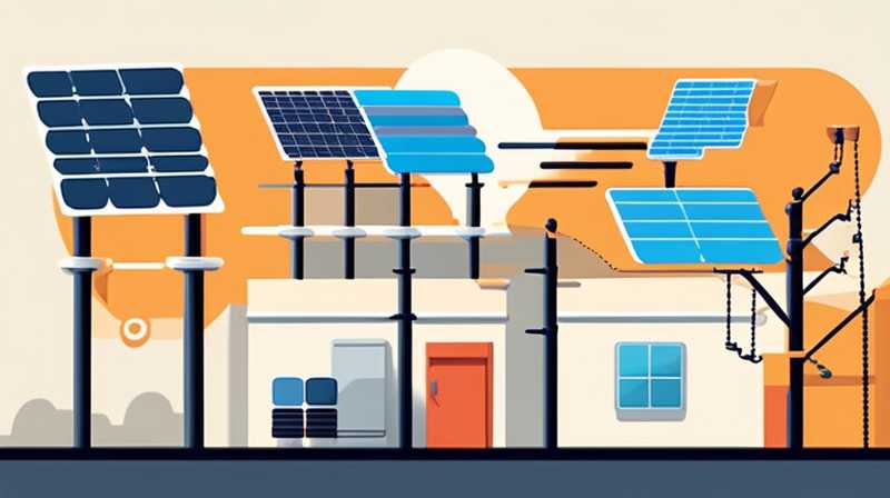 How to install solar panels on electric poles