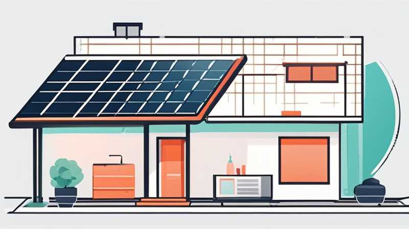 How to flush the medium of wall-mounted solar panels