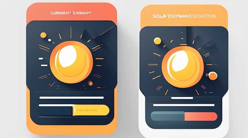 How to write a summary of solar energy utilization