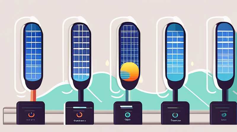 What is the temperature of solar energy at night?