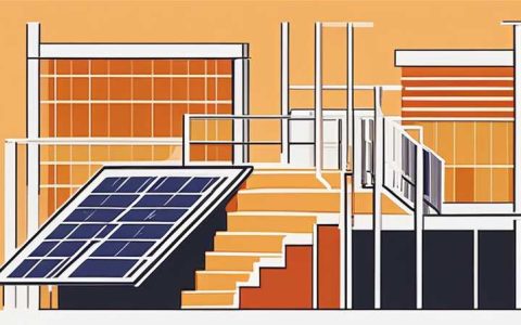 How to install solar panels at the staircase