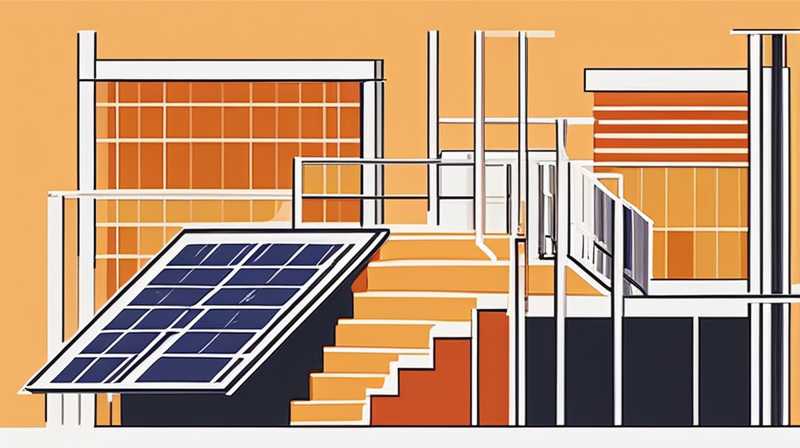 How to install solar panels at the staircase