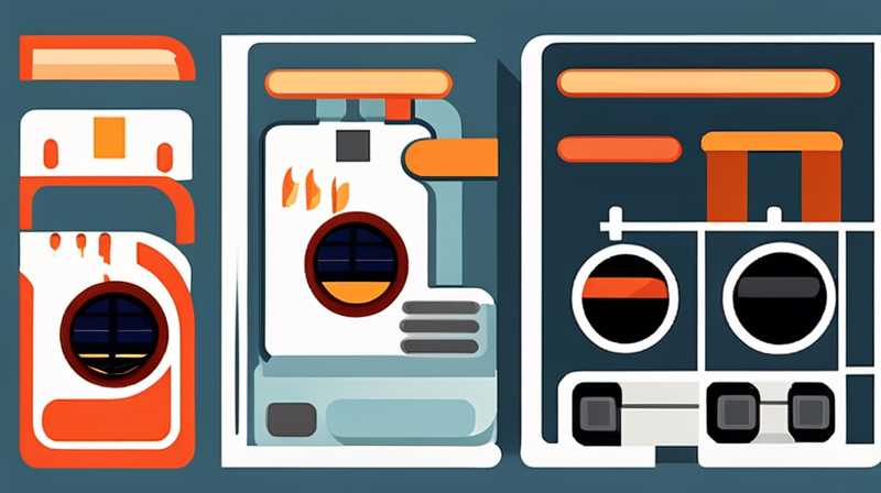 How to switch between heating furnace and solar energy