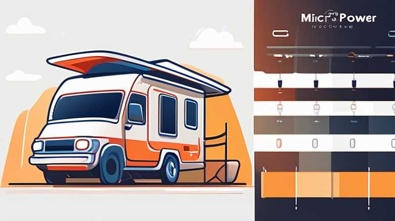 How long does it take to charge a micro RV with solar power?