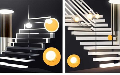 What solar lights should I use if the stairwell is dark?