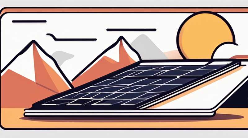 How to install solar panels on the top of a mountain