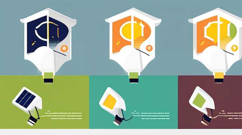 How many volts does the solar panel on a street light charge the battery?