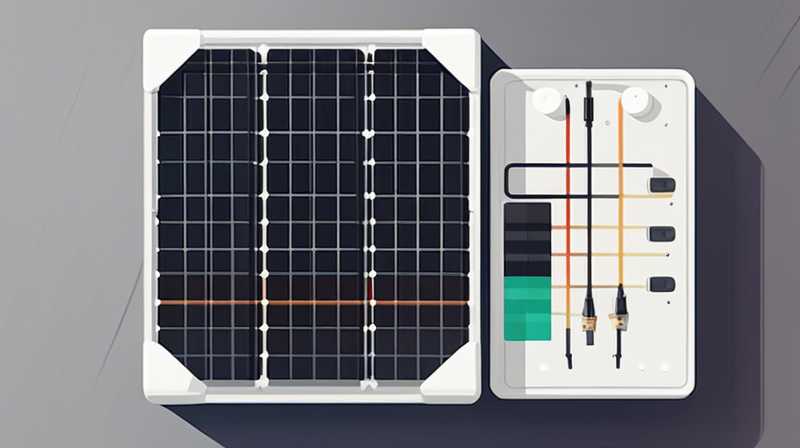 How to connect solar panels to the junction box