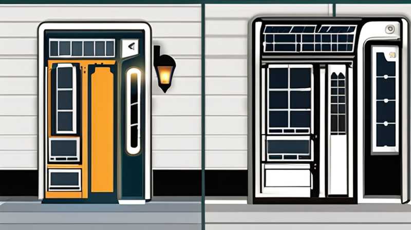 How to install solar door post lights