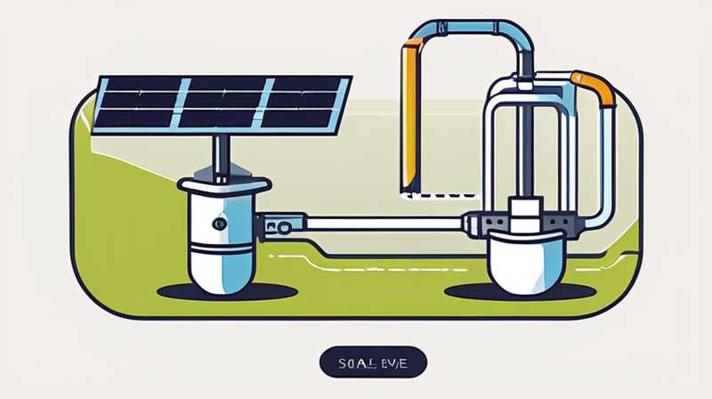 How to use the solar drain valve