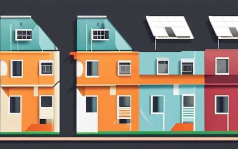 How many floors above the new house have solar energy