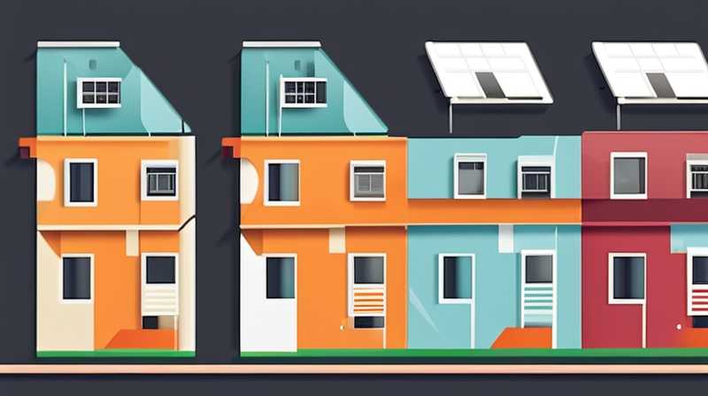 How many floors above the new house have solar energy