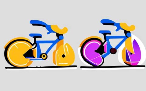 How many volts does the solar panel on the yellow bike have?