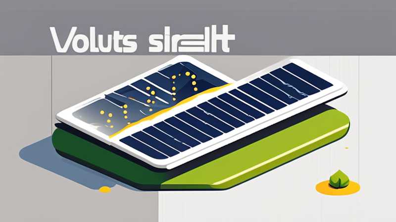 How many volts are the solar panels for street lights