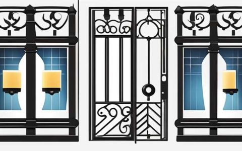 How to place solar lights on iron gates