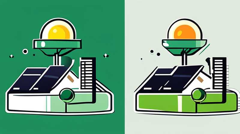 Why do solar lights show green?