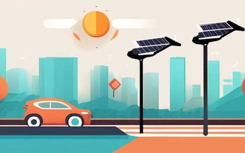 What is the distance between solar street lights?