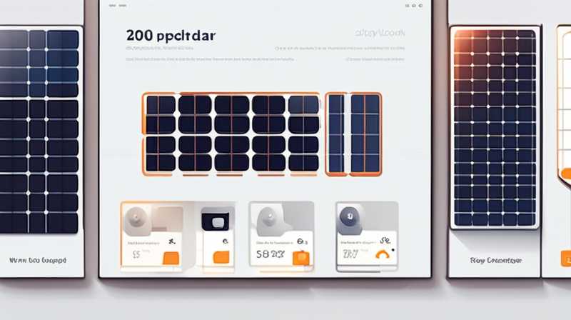 What is the size of a 200w solar panel?