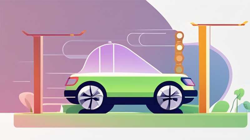 How to connect the solar power line of electric vehicle