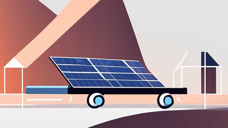 How to connect the solar panels of the bed car