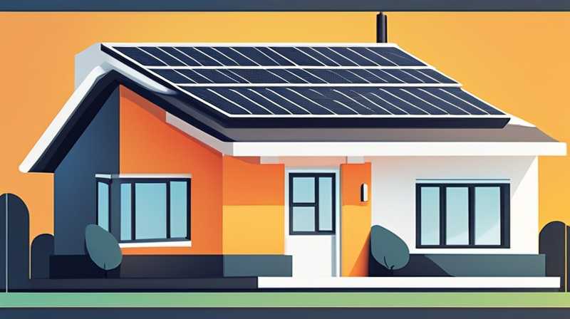 How many watts of solar energy is needed for home use?