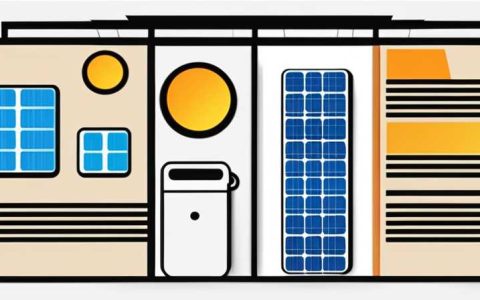 How do solar photovoltaic panels generate electricity for household use?