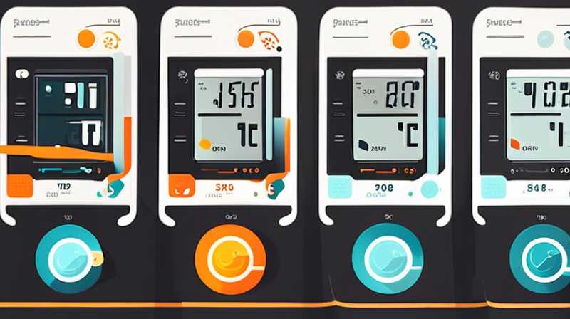 How to read the temperature of a solar meter