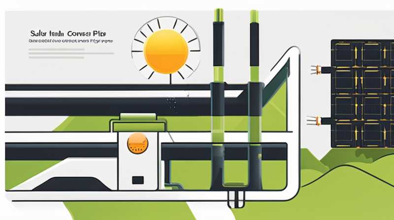 How to connect solar pipes