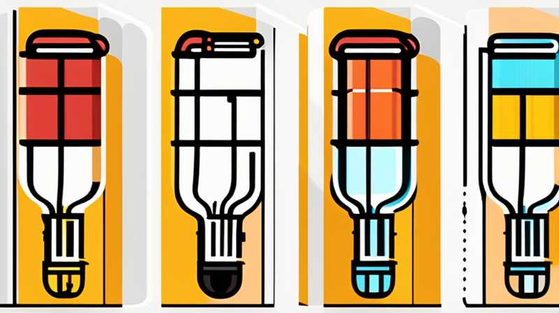 What kind of tubes are used for solar power lamps