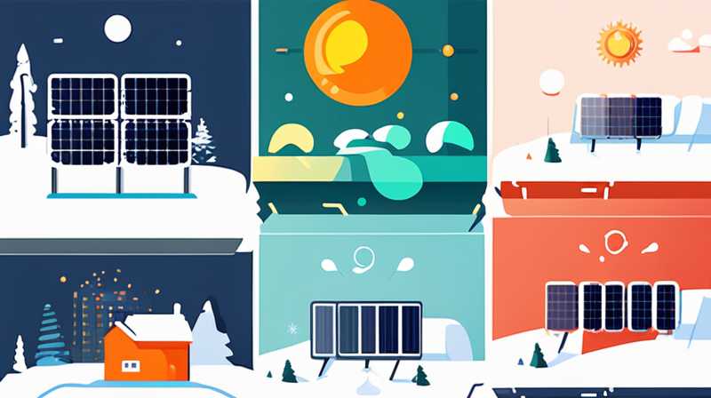 How much solar energy can be used in winter?