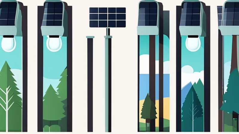 How to install solar street lights in the woods