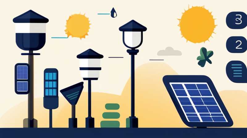 How much power does a solar street light have?