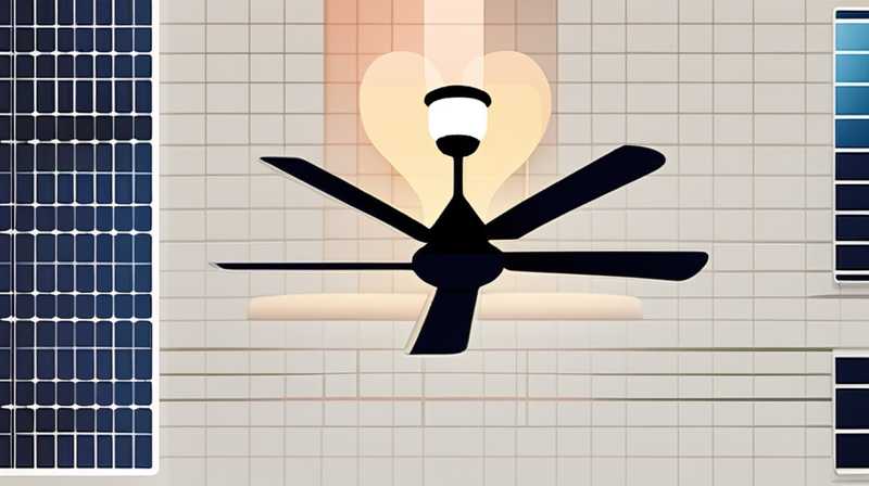 How to use solar ceiling fan