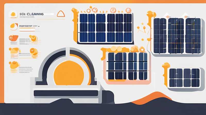 How many degrees of solar energy is needed for cleaning
