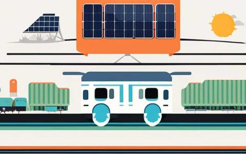 How does the solar film on trains generate electricity?