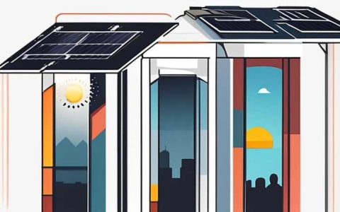 How to connect the solar column lights on the roof